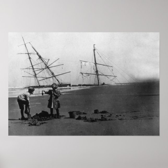 Alice McDonald Wreck Ilwaco Halbinsel Poster (Vorne)