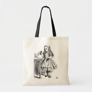 Alice mit dem "Getränk ich" Flasche Tragetasche