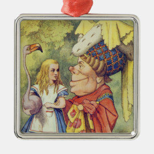 Alice mit der Herzogin Silbernes Ornament