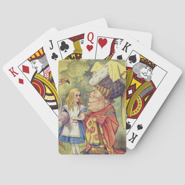 Alice mit der Herzogin Spielkarten (Rückseite)