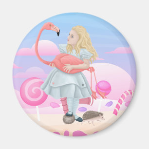 Alice mit Flamingo Magnet