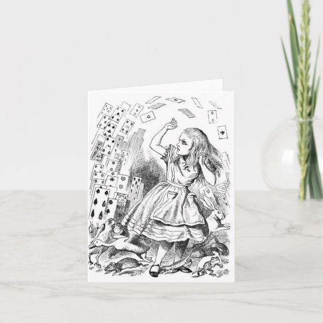 Alice mit Karten (Vorderseite)