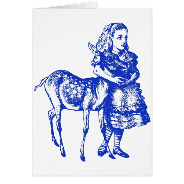 Alice mit Kitz schwärzte Blau mit Tinte (Vorne)