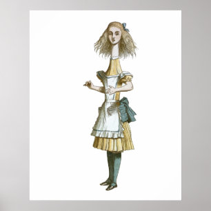 Alice mit langem Hals - Alice im Wunderland Poster