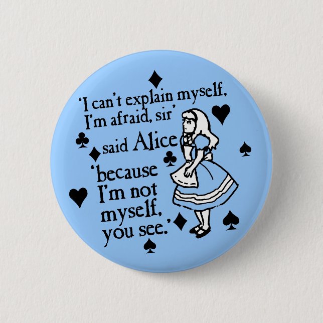 Alice nicht selbst button (Vorderseite)