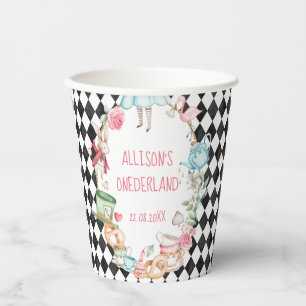Alice Onederland Mad Tea Party Girl Pappbecher