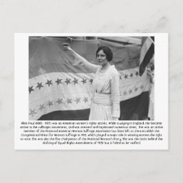 Alice Paul - Feminist Postkarte