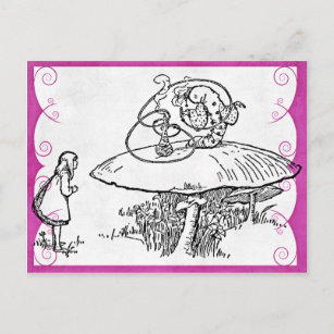 Alice & Raupe Postkarte