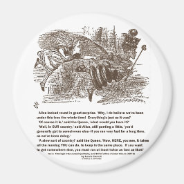 Alice Red Queen Bleibe am gleichen Ort Magnet