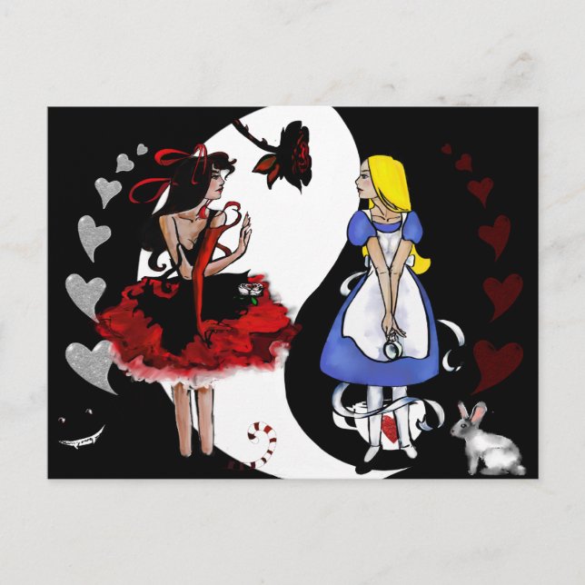 Alice Reflected Postkarte (Vorderseite)