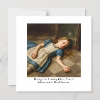 Alice’s Adventures in Head Trauma  Magneteinladung