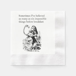 Alice, sechs unmögliche Dinge Serviette