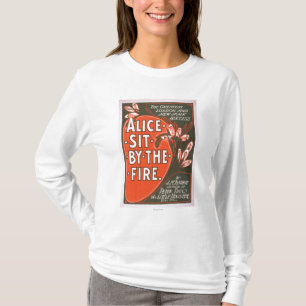 Alice sitzen durch das Feuer-großes T-Shirt