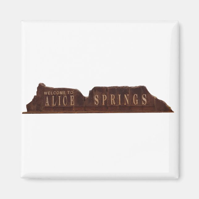 Alice Springs Australia Sign Magnet (Vorne)