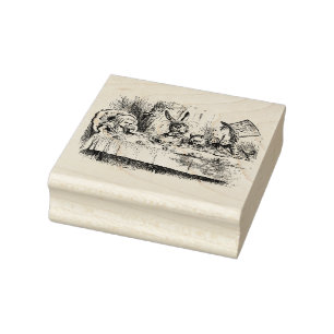 Alice Tea Party Gummistempel