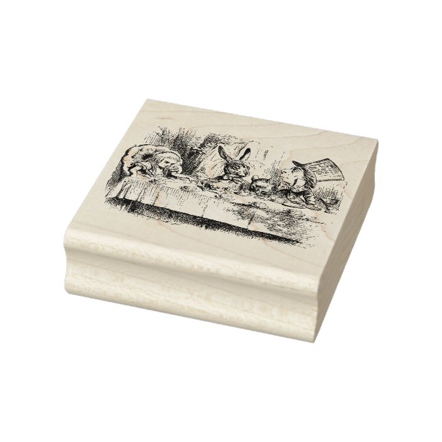 Alice Tea Party Gummistempel (Stempel)