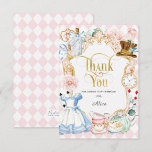 Alice tea party merveilleux, anniversaire merci vo