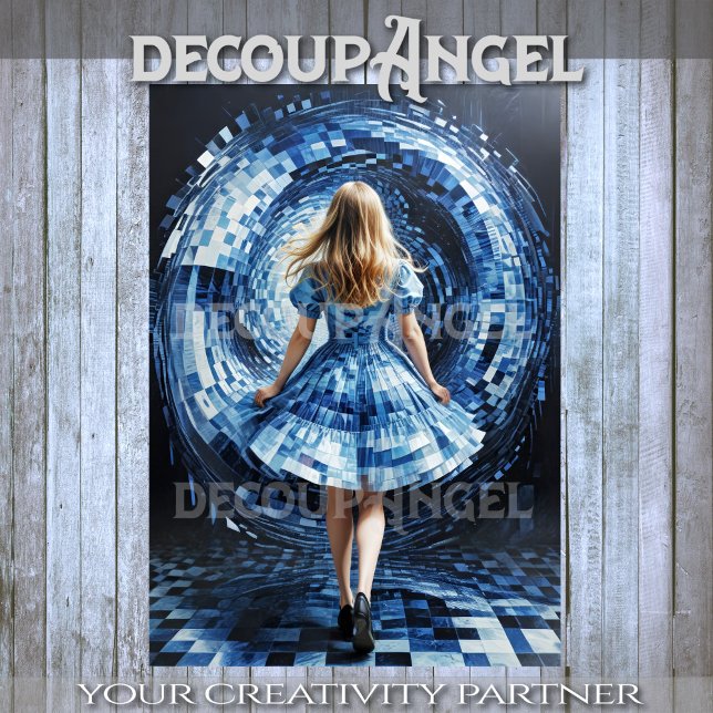 Alice Through the Portal Decoupage Seidenpapier (Von Creator hochgeladen)