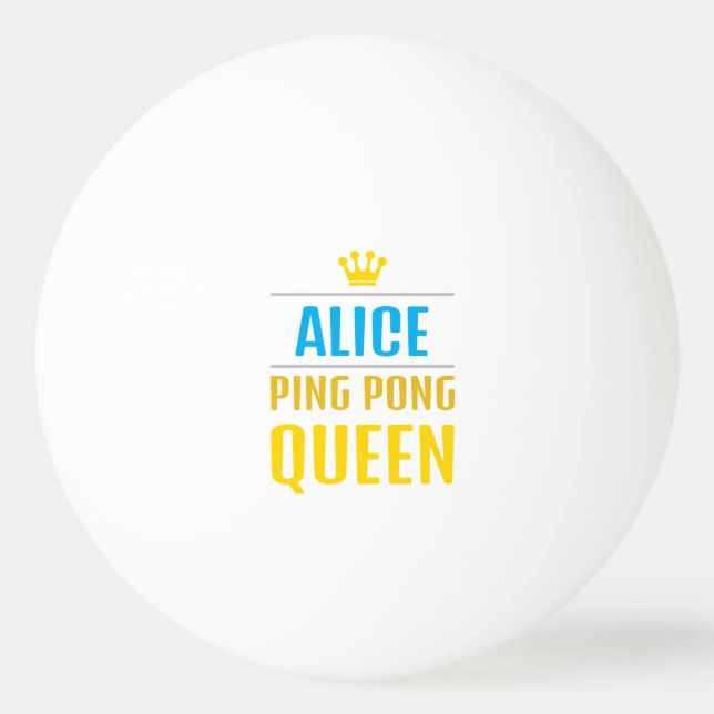 Alice Tischtennisball (Vorderseite)