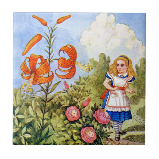 Alice-Treffen, die Blumen im Märchenland sprechen Fliese
