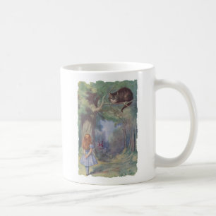 Alice trifft die Cheshire-Katze Kaffeetasse