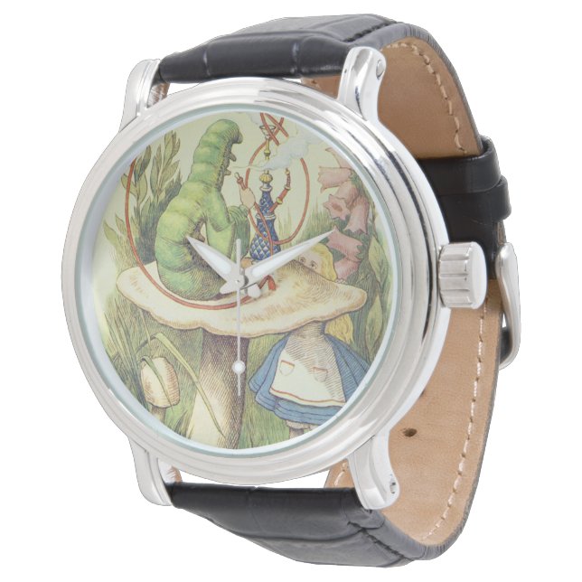 Alice trifft die Raupe Armbanduhr (Schrägansicht)