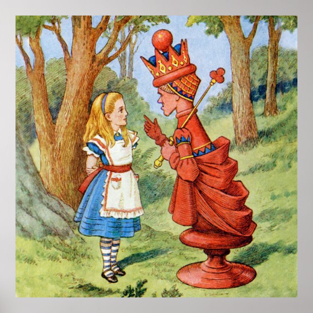 Alice trifft die Rote Königin im Wunderland Poster (Vorne)