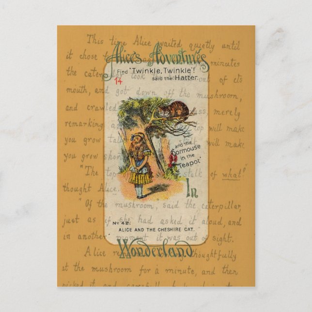 Alice: Twinkle, Twinkle, sagte der Hater Postkarte (Vorderseite)