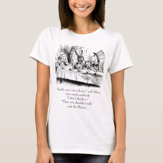Alice u. das wütende Tee-Party mit "Gesprächs" T-Shirt