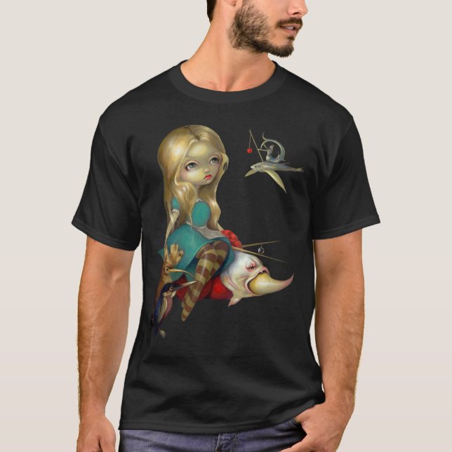 Alice u. die Bosch Vögel SHIRT Ausschnitt-Version (Vorderseite)
