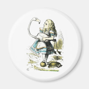 Alice u. die Flamingo-Licht-Pastelle Magnet