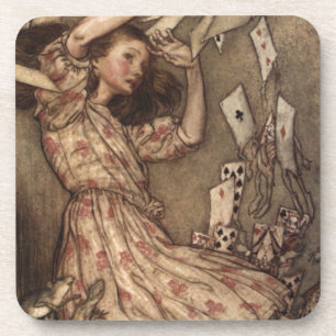 Alice u. die Karten durch Arthur Rackham Getränkeuntersetzer
