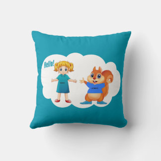 Alice und Aurovy Thema farbig Kissen