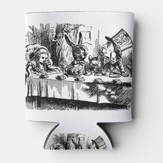 Alice und das Mad Hatter Tea Party Geschenke Dosenkühler (Vorderseite)