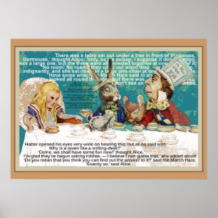 Alice und das Mad Hatter Tea Party Poster