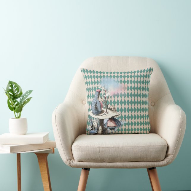 Alice und das Raupe-Throw-Kissen Kissen (Stuhl )