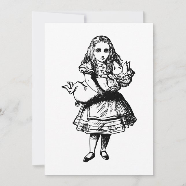 Alice und das Schweine-Baby in schwarz (Vorderseite)