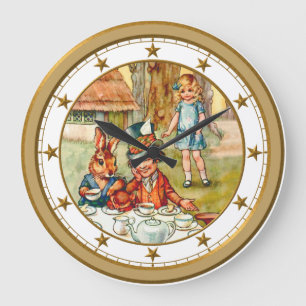 Alice und das wütenden der Tee-Party des Große Wanduhr