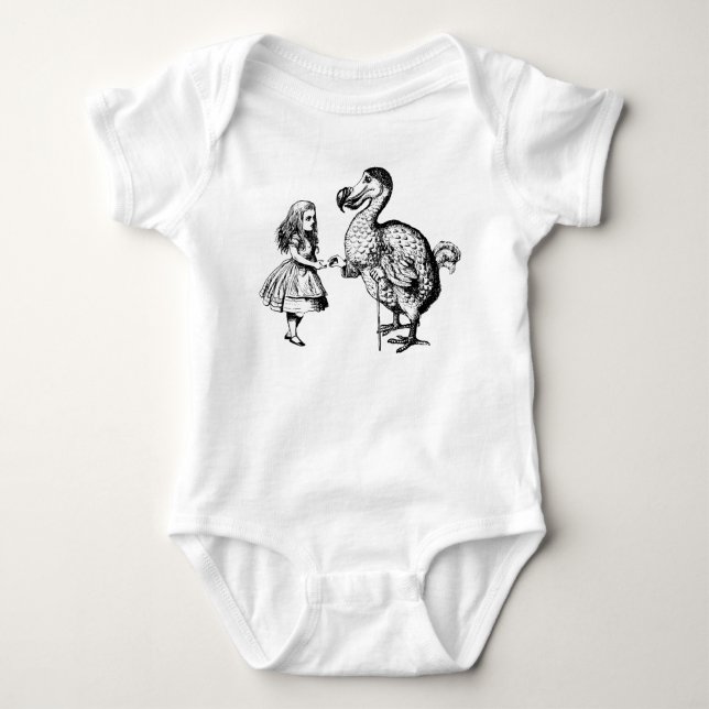 Alice und der Dodo Baby Strampler (Vorderseite)