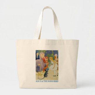 Alice und der Dodo Bird Jumbo Stoffbeutel