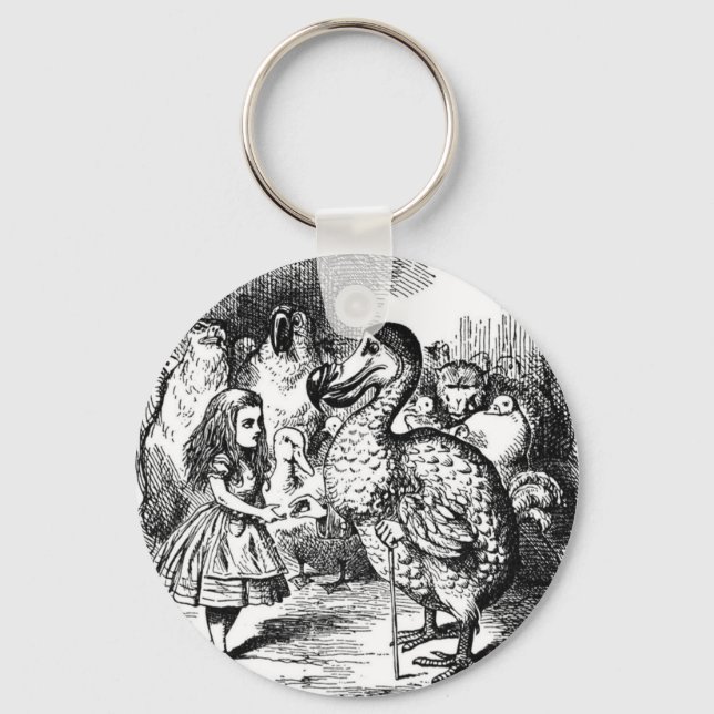 Alice und der Dodo Schlüsselanhänger (Vorderseite)