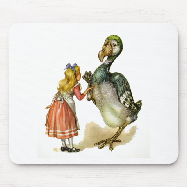 Alice und der Dodo-Vogel Mousepad (Vorne)