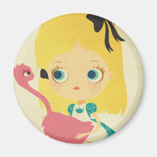 Alice und der Flamingomagnet Magnet