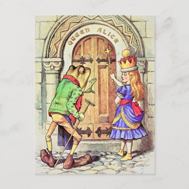 Alice und der Frosch Postkarte (Vorderseite)