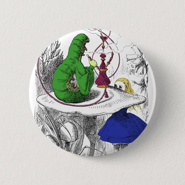 Alice und der Raupe Button (Vorderseite)