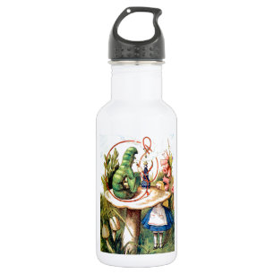 Alice und der Raupe in Wonderland Trinkflasche