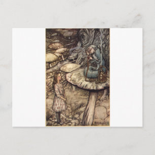 Alice und der Schmetterling Postkarte