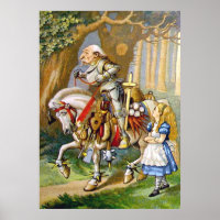 Alice und der Weiße Ritter im Wunderland