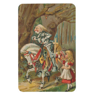 Alice und der weiße Ritter Magnet