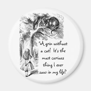 Alice und die Cheshire-Katze Magnet